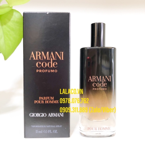 15ml] NƯỚC HOA NAM ARMANI CODE PROFUMO PARFUM POUR HOME – 