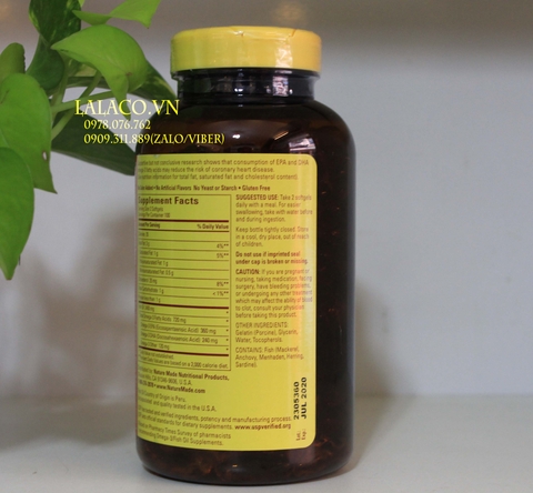 Nature Made Fish Oil 1200 Mg 200 viên