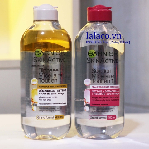 Nước tẩy trang Garnier Micellar Công thức mới 400ml