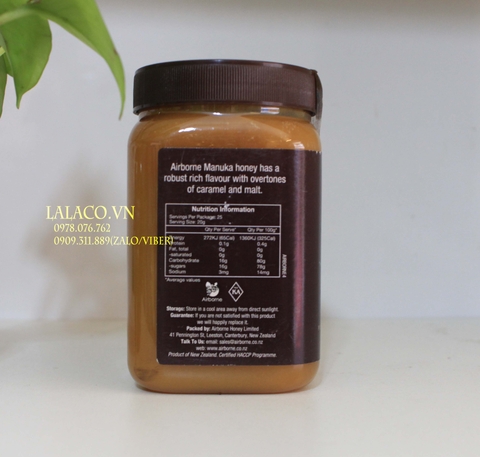 Mật ong New Zealand – Airborne Manuka 70+ 500g