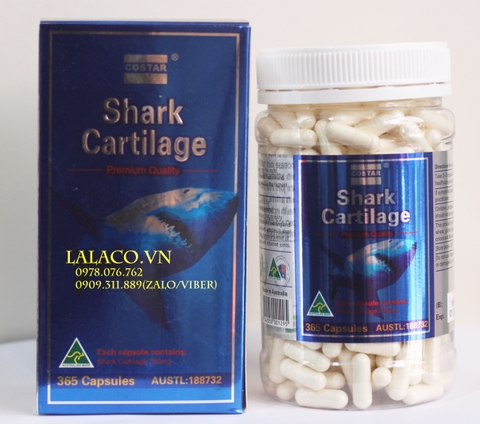 Sụn vi cá mập Costar Shark Cartilage 750mg 365 viên Úc