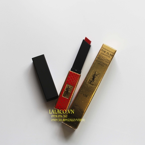 Son YSL The Slim Wild Collector Crocrodile Series 119 Light Me Red ( Phiên Bản Đặc Biệt )