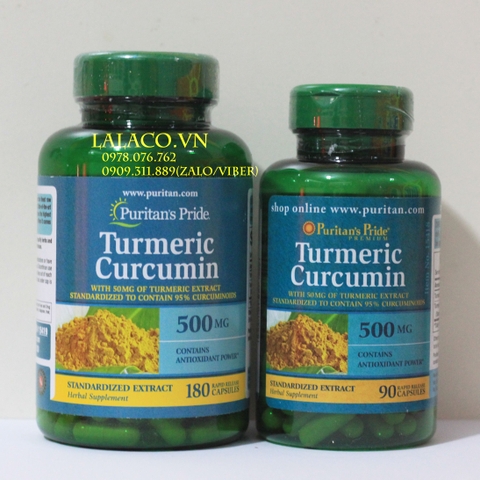 [ 180 viên ] Tinh nghệ vàng curcumin puritan