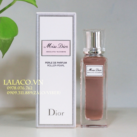 Nước hoa dạng lăn Miss Dior Absolutely Blooming Roller-Pearl 20ml