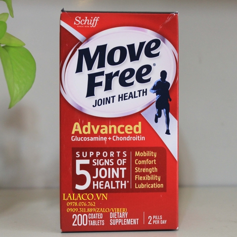 Schiff Move Free® Advanced Total Joint Health Mỹ 200 viên - Mẫu mới