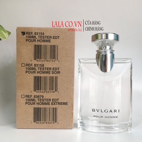 [Tester] Nước Hoa Nam Bvlgari Pour Homme Edt 100ml; Nam tính, lịch lãm, quyến rũ