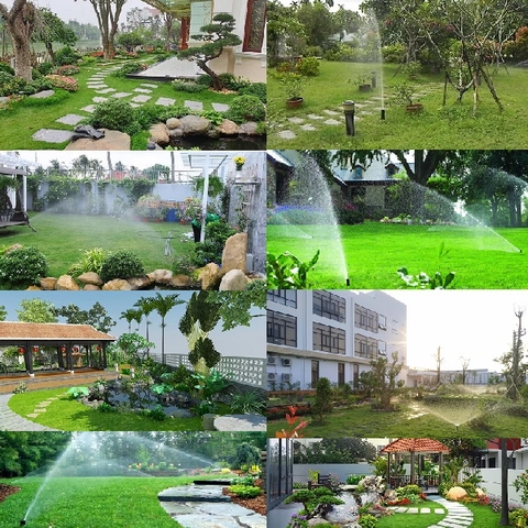 Giải Pháp Tưới Cây Cỏ Sân Vườn Cảnh Quan Tự Động
