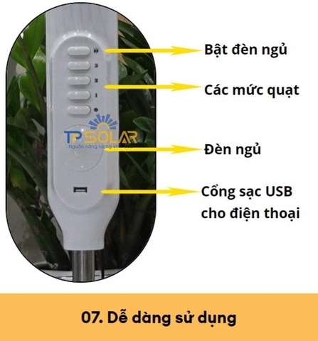 Quạt năng lượng mặt trời Solar HK501 25W