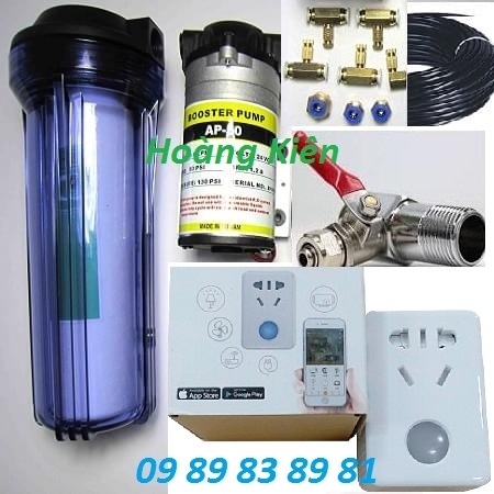 Máy phun sương 20 đầu phun điều khiển bằng điện thoại qua Wifi