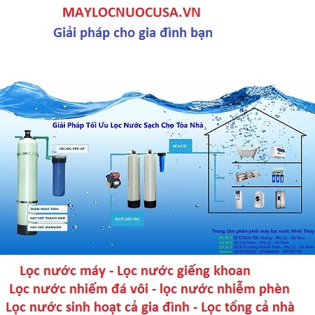 Phân phối hệ thống lọc nước sinh hoạt lọc tổng
