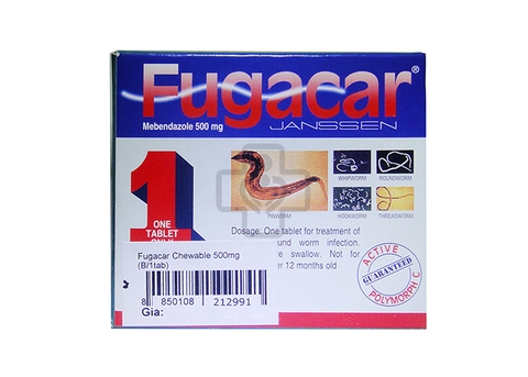 Fugacar Chewable 500mg