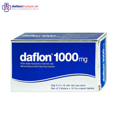 Daflon 1000mg (3 vỉ x 10 viên)