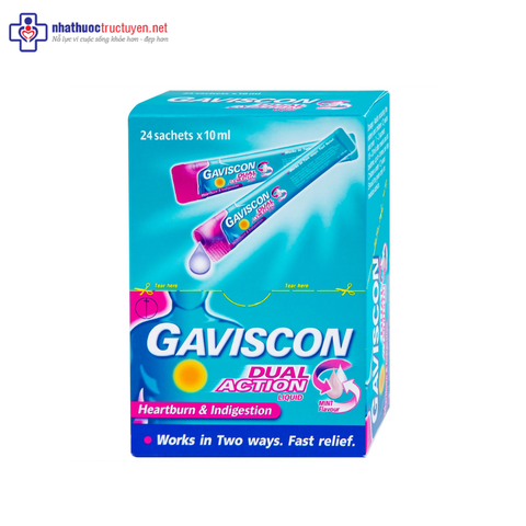 Gaviscon Dual Action (24 gói x 10ml)