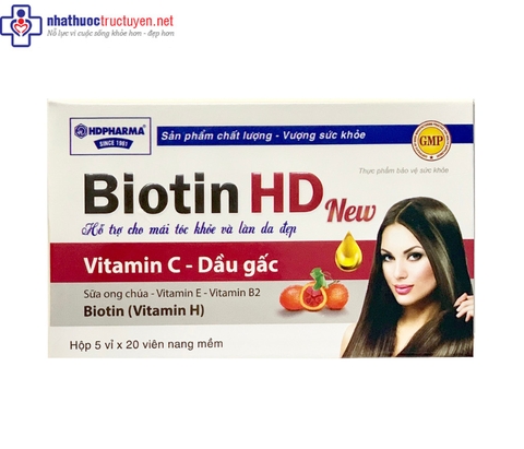 Biotin HD (5 vỉ x 20 viên)