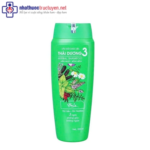 Dầu gội Thái Dương 3 (1 lọ x 200ml)