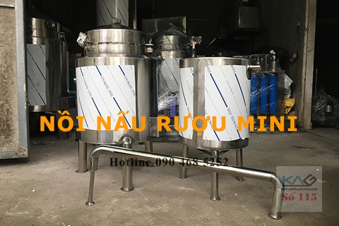 Nồi nấu rượu gia đình công suất 10-25kg/mẻ