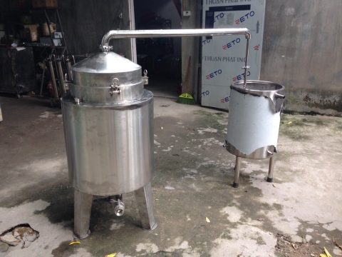 nồi chưng cất tinh dầu dung tích 100 lit