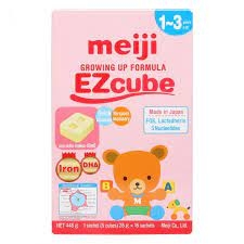 Sữa Meiji Ezcube Growing up Formula cho trẻ (1-3T) 448g/12