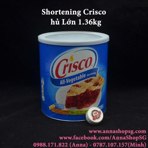 SHORTENING CRISCO HỦ LỚN 1.36Kg