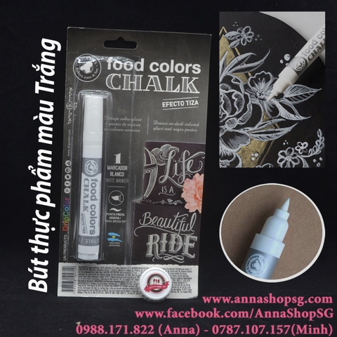 BÚT TRẮNG MÀU THỰC PHẨM