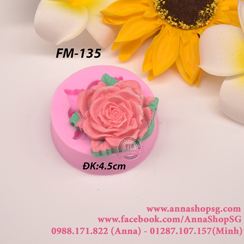 KHUÔN HOA HỒNG CÓ LÁ FM135