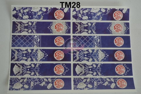 STICKER CHỮ PHÚC XANH TM28