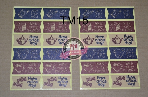 STICKER ẤM TRÀ TM15