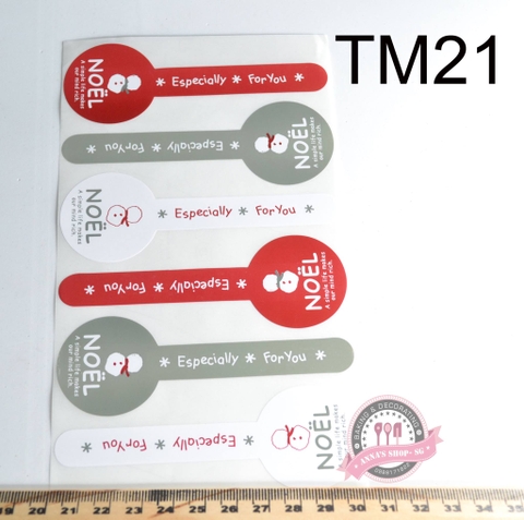 STICKER NOEL DÀI TM21