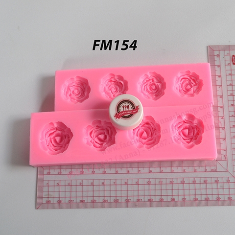 KHUÔN 4 HOA HỒNG THANH DÀI FM154