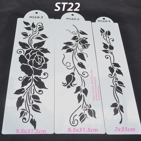 SET 3 STENCIL HOA ST22