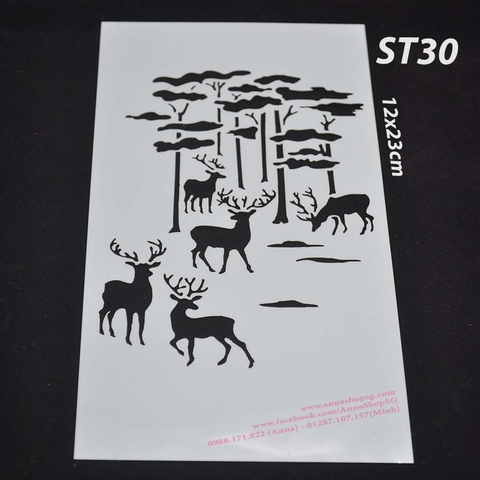 STENCIL RỪNG TUẦN LỘC ST30