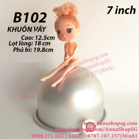 KHUÔN VÁY 7INCH B102