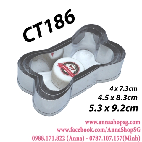 SET CUTTER INOX XƯƠNG CHÓ CT186
