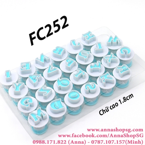 BỘ CHỮ IN ,ẤN LÒXO FC252
