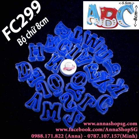 FC299 BỘ CHỮ NHỰA 8cm