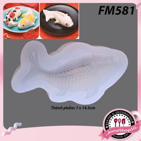 KHUÔN SILICON CÁ CHÉP LỚN FM581