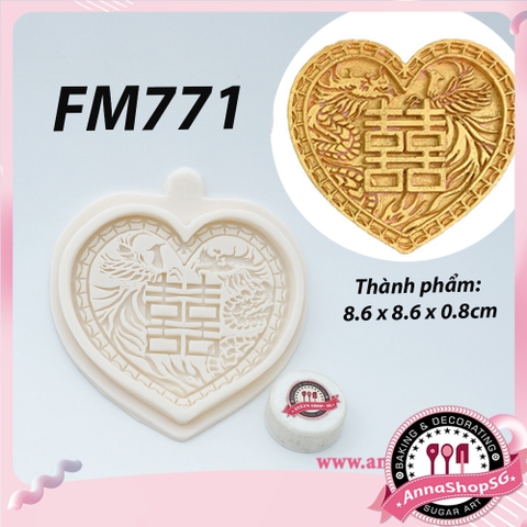 FM771 KHUÔN TIM LONG PHỤNG