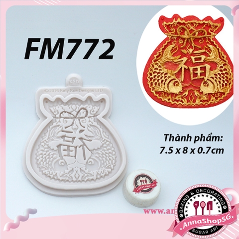 FM772 KHUÔN TÚI TIỀN CHỮ PHÚC