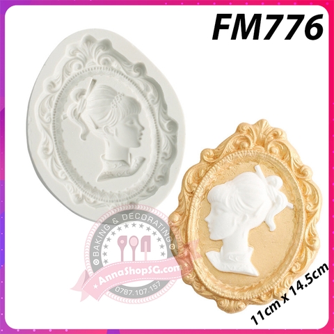 FM776 KHUÔN KHUNG HÌNH CÔ GÁI TÓC CỘT