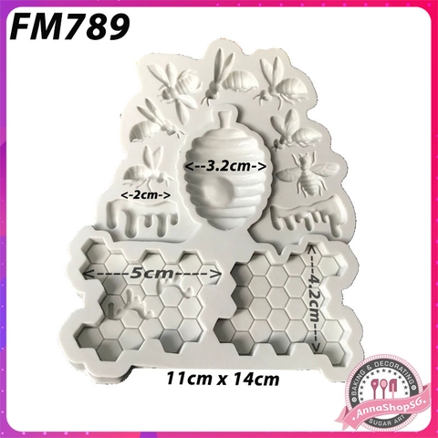 FM789 KHUÔN SILICON TỔ ONG