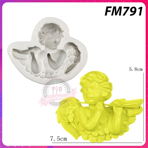 FM791 KHUÔN SILICON THIÊN THẦN CẦM SÁO