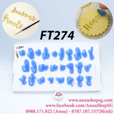 FT274 BỘ ẤN CHỮ THƯỜNG CÓ NÚM CẦM