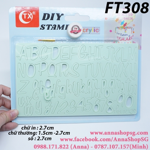 FT308 BỘ ẤN CHỮ ACRYLIC