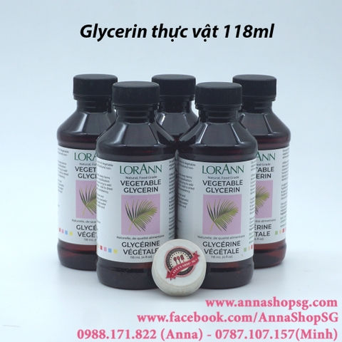 GLYCERIN THỰC VẬT 118ml LORANN OIL