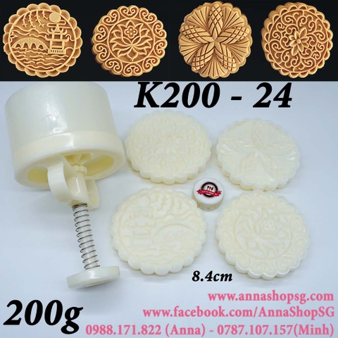 K200-24 KHUÔN TRUNG THU 200g NGÔI ĐÌNH