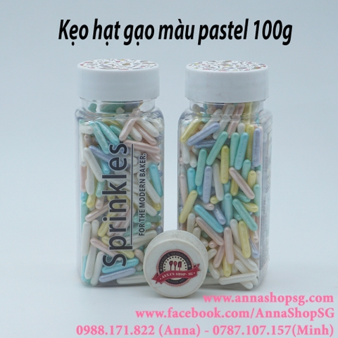 KẸO HẠT GẠO MÀU PASTEL100g