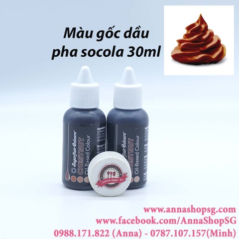 MÀU SUGARFLAIR GỐC DẦU - CHESNUT 30ml