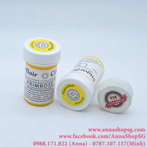 MÀU PASTE HÃNG SUGARFLAIR 25G - PRIMROSE