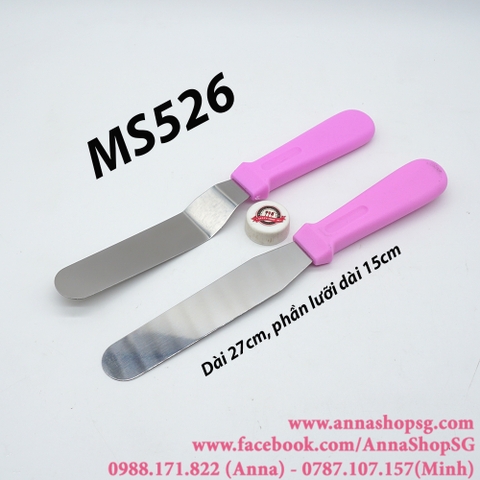 MS526 DAO CHÀ LÁNG BÁNH KEM CÁN NHỰA LƯỠI 15cm