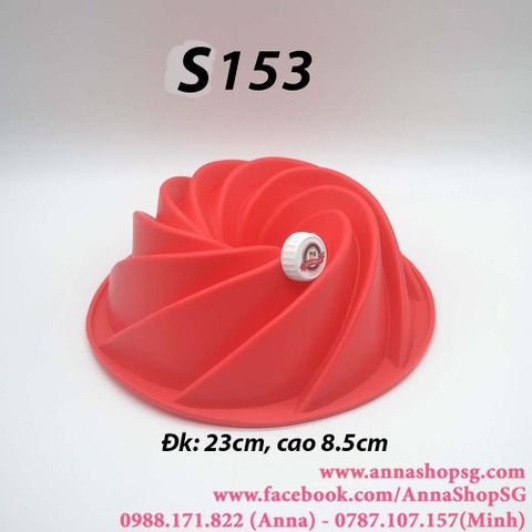 S153 KHUÔN SILICON XOẮN 23CM